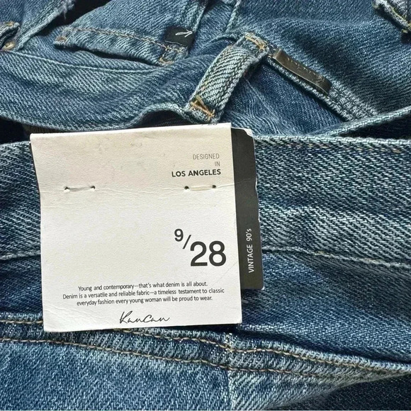 Kancan Womens Straight leg Slit Frayed hem seamed Jeans size 9/28 - Picture 10 of 12